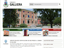 Tablet Screenshot of comune.galliera.bo.it